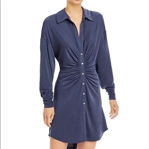 Cinq a sept ruched shirt dress